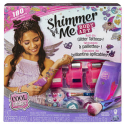 Cool Maker - SHIMMER ME BODY ART - Coffret Tatouages Éphémères Personnalisables Avec 180 Motifs, Cartouches de Couleur Pinceau et Strass Paillettes - Fun et Facile - 6061176 - Jouet Enfant 8 Ans et +
