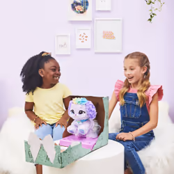 Present Pets Chiot féérique en peluche interactif avec plus de 100 effets sonores et actions (plusieurs modèles disponibles)