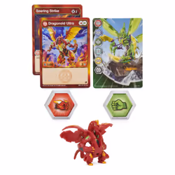 Bakugan Ultra, Dragonoid, Figurine Geogan Rising articulée de 7,6 cm et carte à collectionner