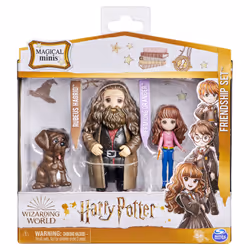 Wizarding World HARRY POTTER - PACK AMITIÉ MAGICAL MINIS HERMIONE & HAGRID - Coffret Amitié 2 Figurines Poupées Articulées Hermione et Hagrid 8 cm Avec Accessoires - 6061833 - Jouet Enfant 5 ans et +