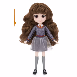 Wizarding World Harry Potter - - POUPÉE 20 CM HERMIONE GRANGER - Poupée figurine Articulée 20 cm Avec Baguette Magique et Uniforme de Poudlard - Jouet Harry Potter - Jouet Enfant 5 ans et +