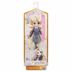 Wizarding World POUPÉE 20 CM LUNA LOVEGOOD - Poupée figurine Articulée Luna Lovegood 20 cm Avec Baguette Magique et Uniforme de Poudlard - 6061838 - Jouet Enfant 5 ans et +