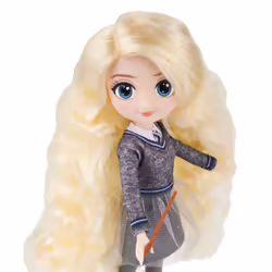 Wizarding World POUPÉE 20 CM LUNA LOVEGOOD - Poupée figurine Articulée Luna Lovegood 20 cm Avec Baguette Magique et Uniforme de Poudlard - 6061838 - Jouet Enfant 5 ans et + - Vue supplémentaire 5