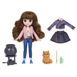 Wizarding World Coffret cadeau poupée Brilliant Hermione Granger de 20,3 cm avec 5 accessoires et 2 tenues - Vue supplémentaire 2