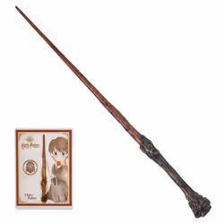 Wizarding World BAGUETTE MAGIQUE DELUXE HARRY POTTER - Baguette Magique Authentique Harry Potter 30 cm Avec Carte de Sorts - ...