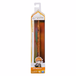 Wizarding World HARRY POTTER - BAGUETTE MAGIQUE DELUXE RON WEASLEY - Baguette Magique Authentique Ron Weasley 30 cm Avec Carte de Sorts - 6062058 - Jouet Enfant 6 ans