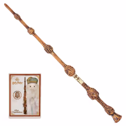 Wizarding World Harry Potter - Baguette Magique Deluxe Albus Dumbledore - Authentique Albus Dumbledore 30 Cm Avec Carte De Sorts - 6062060 - Jouet Enfant 6 Ans