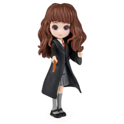 Wizarding World HARRY POTTER - Figurine Hermione Granger Articulée 8 cm - Avec Baguette Magique et Tenue Sorcier à Collectionner - Idée Cadeau - Jeu Harry Potter - Jouet Enfant 5 ans et +