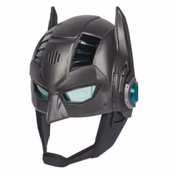 DC Comics , Armor-Up Batman Mask avec visière, plus de 15 sons et répliques, effets lumineux, piles incluses, costume de super-héros, jeu de rôle pour filles et garçons à partir de 4 ans