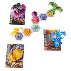 Bakugan EVOLUTIONS - COFFRET BATTLE STRIKE SAISON 4 - Coffret Complet Jeu Avec 6 Billes , 6 Bakucore & 9 Cartes Collection - Dessin Animé - Jouet Enfant 6 Ans et + - Modèle Aléatoire