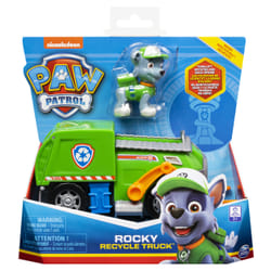 PAW Patrol LA PAT' PATROUILLE - VÉHICULE + FIGURINE ROCKY - Véhicule de 15 cm Avec 1 Figurine À Collectionner Pat' Patrouille - - 6061804 - Jouet Enfant 3 Ans et +