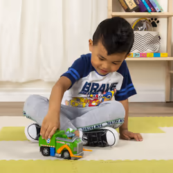 PAW Patrol LA PAT' PATROUILLE - VÉHICULE + FIGURINE ROCKY - Véhicule de 15 cm Avec 1 Figurine À Collectionner Pat' Patrouille - - 6061804 - Jouet Enfant 3 Ans et +