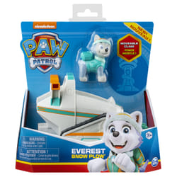 PAW Patrol LA PAT' PATROUILLE - VÉHICULE + FIGURINE EVEREST - Véhicule de 15 cm Avec 1 Figurine À Collectionner Pat' Patrouille - - 6061802 - Jouet Enfant 3 Ans et +