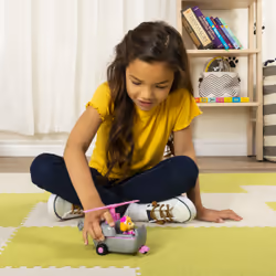 PAW Patrol LA PAT' PATROUILLE - - Voiture + FIGURINE STELLA - Voiture de 15 cm Avec 1 Figurine À Collectionner Pat' Patrouille - Voiture Pat Patrouille - Jouet Enfant 3 Ans et +