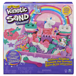 Kinetic Sand SABLE MAGIQUE - ROYAUME DES LICORNES 907 G + 8 MOULES - Créez Différentes Formes Hypnotisantes avec Ce Sable Mag ...