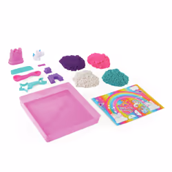 Kinetic Sand SABLE MAGIQUE - ROYAUME DES LICORNES 907 G + 8 MOULES - Créez Différentes Formes Hypnotisantes avec Ce Sable Magique Et Coloré comme De La Pâte A Modeler - Jouet Enfant 3 Ans Et + - Vue supplémentaire 5