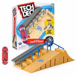 Tech Deck Jump N' Grind X-Connect Park Creator, Coffret rampe à construire et à personnaliser avec fingerboard exclusif, Ense ...