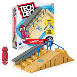 Tech Deck Jump N' Grind X-Connect Park Creator, Coffret rampe à construire et à personnaliser avec fingerboard exclusif