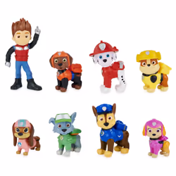 PAW Patrol PAT PATROUILLE LE FILM - MULTIPACK DE 8 FIGURINES - Coffret Exclusif de 8 Figurines Officielles Du Film À Collectionner Pat' Patrouille - 6063421 - Jouet Enfant 3 ans et +