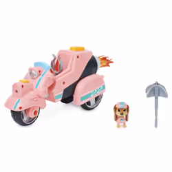 PAW Patrol PAT PATROUILLE LE FILM - VÉHICULE DELUXE LIBERTY - Véhicule Fonction Hyper Vitesse Et Grappin Rescousse Pat Patrouille - Figurine Exclusive Chiot Liberty - 6063427 - Jouet Enfant 3 ans et +