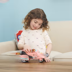 PAW Patrol PAT PATROUILLE LE FILM - VÉHICULE DELUXE LIBERTY - Véhicule Fonction Hyper Vitesse Et Grappin Rescousse Pat Patrouille - Figurine Exclusive Chiot Liberty - 6063427 - Jouet Enfant 3 ans et +