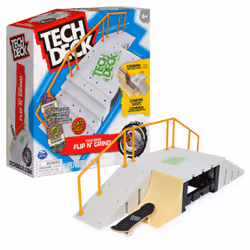 Tech Deck , Flip N' Grind X-Connect Park Creator, Coffret rampe à construire et à personnaliser avec fingerboard exclusif, jo ...