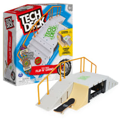Tech Deck , Flip N' Grind X-Connect Park Creator, Coffret rampe à construire et à personnaliser avec fingerboard exclusif, jouet pour garçons et filles à partir de 6 ans