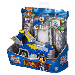 PAW Patrol PAT' PATROUILLE RESCUE KNIGHTS - VÉHICULE + FIGURINE CHEVALIER CHASE - Rejoins Pat' Patrouille Mission Chevalier avec Chase & Véhicule Pat' Patrouille Dragon Lance-Projectile - Jouet Enfant 3 Ans + - Vue supplémentaire 4