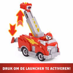 PAW Patrol PAT' PATROUILLE RESCUE KNIGHTS - VÉHICULE + FIGURINE CHEVALIER MARCUS - Rejoins Pat' Patrouille Mission Chevalier avec Marcus & Véhicule Pat' Patrouille Dragon Lance-Projectile - Jouet Enfant 3 Ans +
