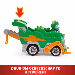 PAW Patrol PAT' PATROUILLE RESCUE KNIGHTS - VÉHICULE + FIGURINE CHEVALIER ROCKY - Rejoins Pat' Patrouille Mission Chevalier avec Rocky & Véhicule Pat' Patrouille Dragon Lance-Projectile - Jouet Enfant 3 Ans +