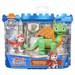 PAW Patrol Figurines articulées Rescue Knights Marshall and Dragon Jade, jouets pour enfants à partir de 3 ans, 3 an(s), Mult ...