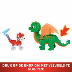 PAW Patrol Figurines articulées Rescue Knights Marshall and Dragon Jade, jouets pour enfants à partir de 3 ans