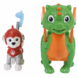 PAW Patrol Figurines articulées Rescue Knights Marshall and Dragon Jade, jouets pour enfants à partir de 3 ans