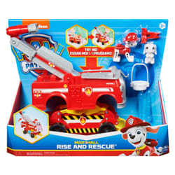 PAW Patrol LA PAT' PATROUILLE - VÉHICULE RISE & RESCUE MARCUS - Camion de Pompiers Transformable Avec 2 Figurines À Collectionner Et Accessoires Pat' Patrouille - - 6063638 - Jouet Enfant 3 Ans et +