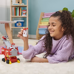 PAW Patrol LA PAT' PATROUILLE - VÉHICULE RISE & RESCUE MARCUS - Camion de Pompiers Transformable Avec 2 Figurines À Collectionner Et Accessoires Pat' Patrouille - - 6063638 - Jouet Enfant 3 Ans et +