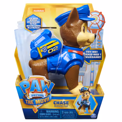 PAW Patrol Figurine articulée Mission Pup Chase interactive du film de 15,2 cm avec effets sonores, 3 an(s), Multicolore, 1 p ...