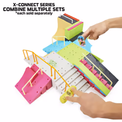 Tech Deck Neon Mega Park X-Connect Creator, Coffret rampe phosphorescente à personnaliser avec deux fingerboards, jouet pour garçons et filles à partir de 6 ans - Vue supplémentaire 5