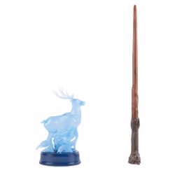 Wizarding World HARRY POTTER - BAGUETTE MAGIQUE COLLECTOR PATRONUS HARRY POTTER - Baguette Magique 30 cm Avec Figurine Patron ...