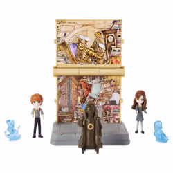 Wizarding World HARRY POTTER - PLAYSET 2 EN 1 LA SALLE SUR DEMANDE MAGICAL MINIS - Univers Magique 2 en 1 Avec 4 Figurines et ...