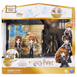 Wizarding World HARRY POTTER - PLAYSET 2 EN 1 LA SALLE SUR DEMANDE MAGICAL MINIS - Univers Magique 2 en 1 Avec 4 Figurines et Accessoires - Sortilège Patronus - 6063901 - Jouet Enfant 5 ans et +