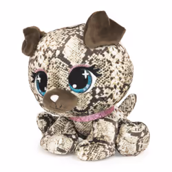 GUND PELUCHE P.LUSHES PETS - BELLA BOA 20 CM - Peluche Chien Carlin Imprimé Serpent Inspirée de la Mode - Taille 20 cm - Peluche A Collectionner - Collection Podium - 6064064 - Jouet Enfant 3 ans et +