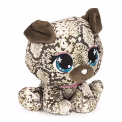 GUND PELUCHE P.LUSHES PETS - BELLA BOA 20 CM - Peluche Chien Carlin Imprimé Serpent Inspirée de la Mode - Taille 20 cm - Peluche A Collectionner - Collection Podium - 6064064 - Jouet Enfant 3 ans et +