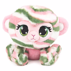 GUND PELUCHE P.LUSHES PETS - OLIVIA MOSS 20 CM - Peluche Singe Vert Rose et Blanc Inspirée de la Mode - Taille 20 cm - Peluch ...