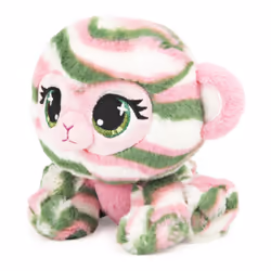 GUND PELUCHE P.LUSHES PETS - OLIVIA MOSS 20 CM - Peluche Singe Vert Rose et Blanc Inspirée de la Mode - Taille 20 cm - Peluche A Collectionner - Collection Podium - 6064062 - Jouet Enfant 3 ans et +