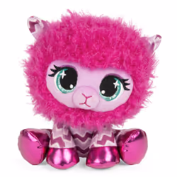 GUND PELUCHE P.LUSHES PETS - SHELLY O’LLAMA 20 CM - Peluche Lama Magenta Inspirée des Tendances Modes - Taille 20 cm - Peluch ...