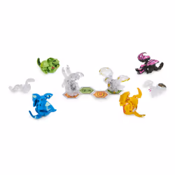 Bakugan Evolutions, Coffret Genesis Collection, 2 figurines articulées lumineuses, 4 exclusifs, 2 Nanogan, 8 cartes et 4 BakuCores, jouets pour garçons à partir de 6 ans