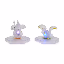 Bakugan Evolutions, Coffret Genesis Collection, 2 figurines articulées lumineuses, 4 exclusifs, 2 Nanogan, 8 cartes et 4 BakuCores, jouets pour garçons à partir de 6 ans
