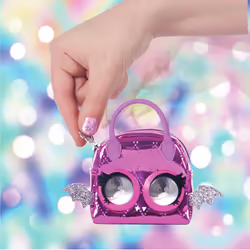Purse Pets MICRO - CHAUVE-SOURIS - MINI COMPAGNON FORMAT SAC A MAIN - Petit Animal A Accrocher A Son Ou A La Ceinture - Bouge Les Yeux - 6064314 - Jouet Enfant 5 Ans et +