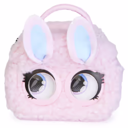 Purse Pets MICRO - LAPIN - MINI COMPAGNON FORMAT SAC A MAIN - Petit Animal A Accrocher A Son Ou A La Ceinture - Bouge Les Yeu ...