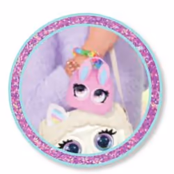 Purse Pets MICRO - LAPIN - MINI COMPAGNON FORMAT SAC A MAIN - Petit Animal A Accrocher A Son Ou A La Ceinture - Bouge Les Yeux - 6064315 - Jouet Enfant 5 Ans et +